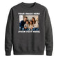 Bespoke Couple Photo Text Jumper unisex sweatshirt
