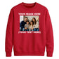Bespoke Couple Photo Text Jumper unisex sweatshirt