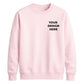 Bespoke custom graphic print comfortable unisex sweatshirt