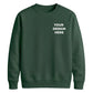 Bespoke custom graphic print comfortable unisex sweatshirt