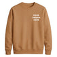 Bespoke custom graphic print comfortable unisex sweatshirt