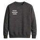 Bespoke custom graphic print comfortable unisex sweatshirt