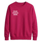 Bespoke custom graphic print comfortable unisex sweatshirt