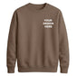 Bespoke custom graphic print comfortable unisex sweatshirt