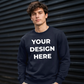 Bespoke custom graphic print comfortable unisex sweatshirt