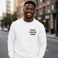 Bespoke custom graphic print comfortable unisex sweatshirt