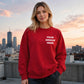 Bespoke custom graphic print comfortable unisex sweatshirt