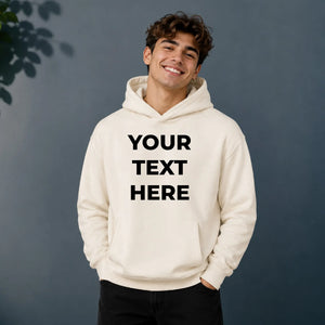 Bespoke custom text print casual streetwear oversized hoodie