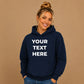 Bespoke custom text print casual streetwear oversized hoodie
