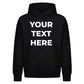 Bespoke custom text print casual streetwear oversized hoodie