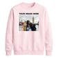 Bespoke Custom Photo Print Fleece unisex sweatshirt