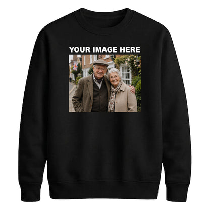 Bespoke Custom Photo Print Fleece unisex sweatshirt