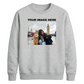 Bespoke Custom Photo Print Fleece unisex sweatshirt
