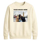 Bespoke Custom Photo Print Fleece unisex sweatshirt