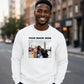 Bespoke Custom Photo Print Fleece unisex sweatshirt