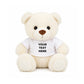 Bespoke Text Keepsake Cuddly Soft Personalised Teddy Bear