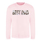 Best Dad Bold Photo Letter Fill Father's Day Sweatshirt