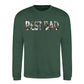 Best Dad Bold Photo Letter Fill Father's Day Sweatshirt