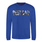 Best Dad Bold Photo Letter Fill Father's Day Sweatshirt