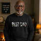 Best Dad Bold Photo Letter Fill Father's Day Sweatshirt
