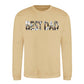 Best Dad Bold Photo Letter Fill Father's Day Sweatshirt