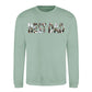 Best Dad Bold Photo Letter Fill Father's Day Sweatshirt