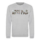 Best Dad Bold Photo Letter Fill Father's Day Sweatshirt