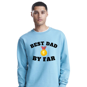Best Dad By Far Gold Medal Fathers Day Sweatshirt