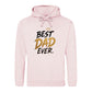 Best Dad Ever Crown Gold Bold Printed Father Day Hoodie