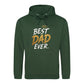 Best Dad Ever Crown Gold Bold Printed Father Day Hoodie