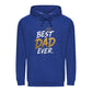 Best Dad Ever Crown Gold Bold Printed Father Day Hoodie