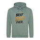 Best Dad Ever Crown Gold Bold Printed Father Day Hoodie