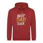Best Dad Ever Crown Gold Bold Printed Father Day Hoodie