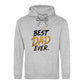 Best Dad Ever Crown Gold Bold Printed Father Day Hoodie
