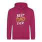 Best Dad Ever Crown Gold Bold Printed Father Day Hoodie