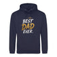 Best Dad Ever Crown Gold Bold Printed Father Day Hoodie