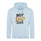 Best Dad Ever Crown Gold Bold Printed Father Day Hoodie