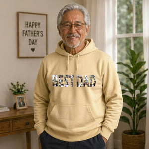Best Dad Photo Text Pullover Father Day Hoodie