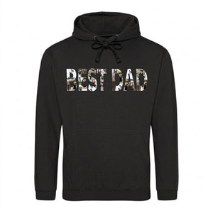 Best Dad Photo Text Pullover Father Day Hoodie
