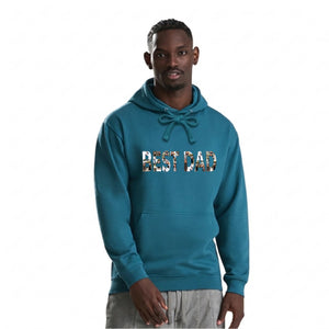 Best Dad Photo Text Pullover Father Day Hoodie