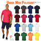 Custom Embroidered Men Polo Tshirt, Personalised Text/Design Shirt, Digitized Company Logo Monogrammed Polo Tee, Special Gift for Golf Lover