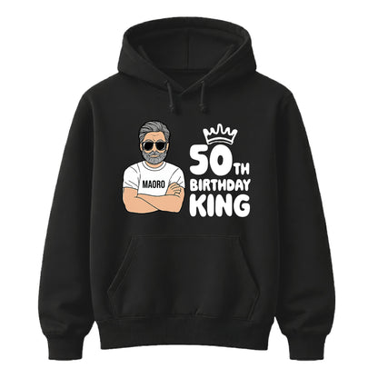 Birthday King Personalised Happy Birthday hoodie