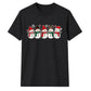 Charming line-up of five snowman Christmas Unisex T-Shirt