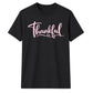 Cursive script thankful word Thanksgiving Unisex T-Shirt