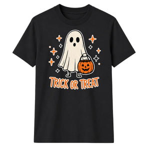 Cute ghost trick or treat graphic Halloween Unisex T-Shirt