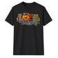 Love pumpkin leopard plaid text Thanksgiving Unisex T-Shirt