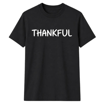 Minimalist THANKFUL block text Thanksgiving Unisex T-Shirt