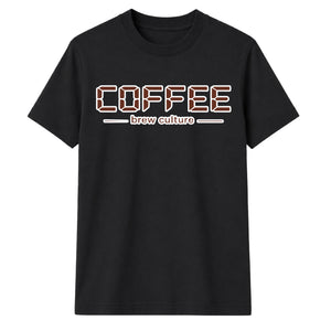 Modern Brew Culture Digital Block Slogan Unisex T-Shirt