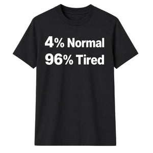 Quirky Percent Slogan Typography Print Unisex T-Shirt