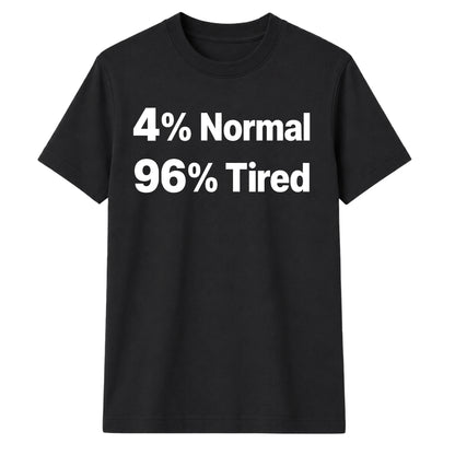 Quirky Percent Slogan Typography Print Unisex T-Shirt